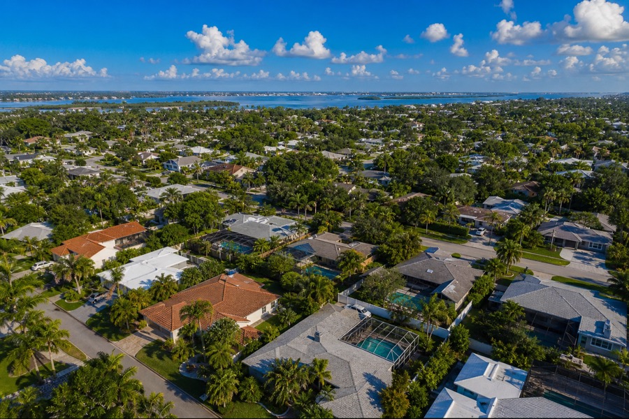 Aerial view of Largo, Florida.