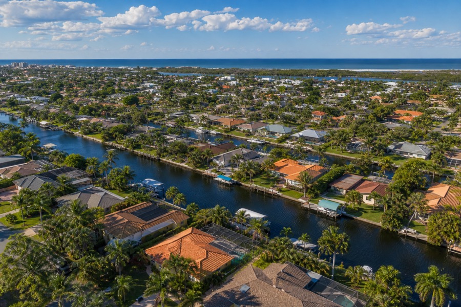 Aerial view of Seminole, Florida.