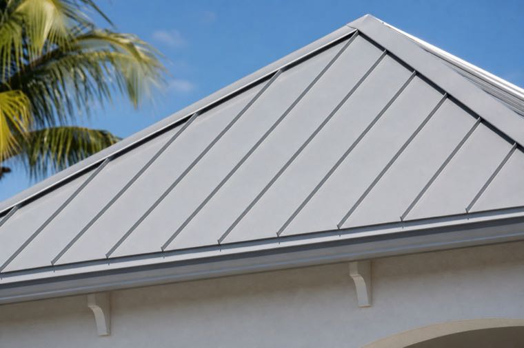 Standing seam metal roof